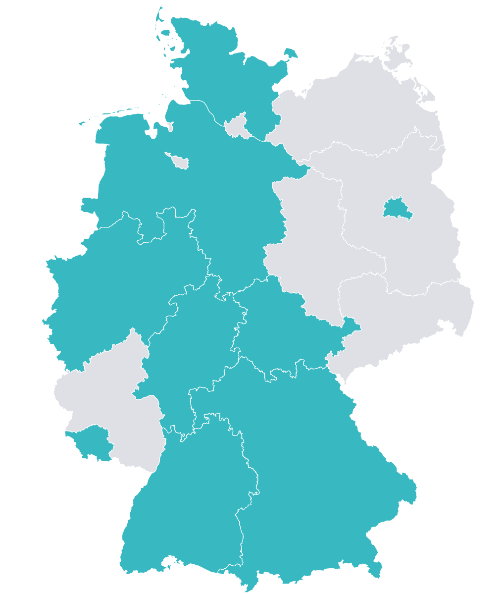 Bundesländer mit Civitas Connect Mitgliedern