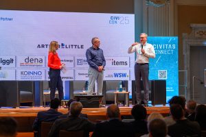 CIVI/CON 2025 - Begrüßung (Astrid Frohloff, Prof. Dr. Uwe Schneidewind, Markus Hilkenbach)